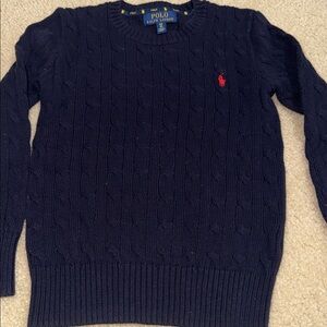 Polo Ralph Lauren Navy Cable Knit Sweater